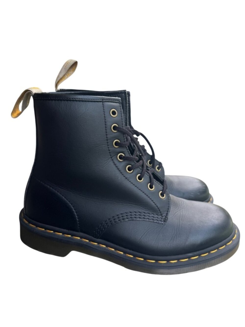 Dr. Martens 1460 Black Leather 8-Eye Combat Boots..Unisex M 10 W 11